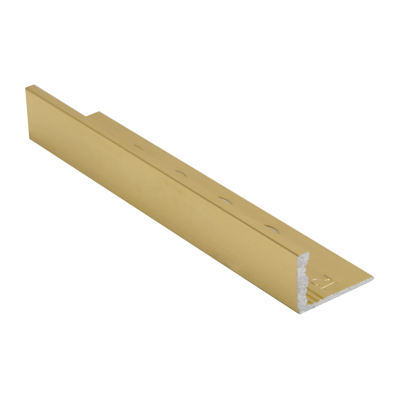 Straight Edge Polished Brass Tile Trim ESA by Genesis Premium Tile Trim